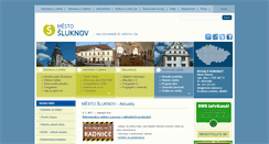 Desktop Screenshot of mesto-sluknov.cz
