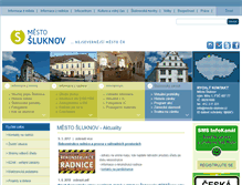 Tablet Screenshot of mesto-sluknov.cz